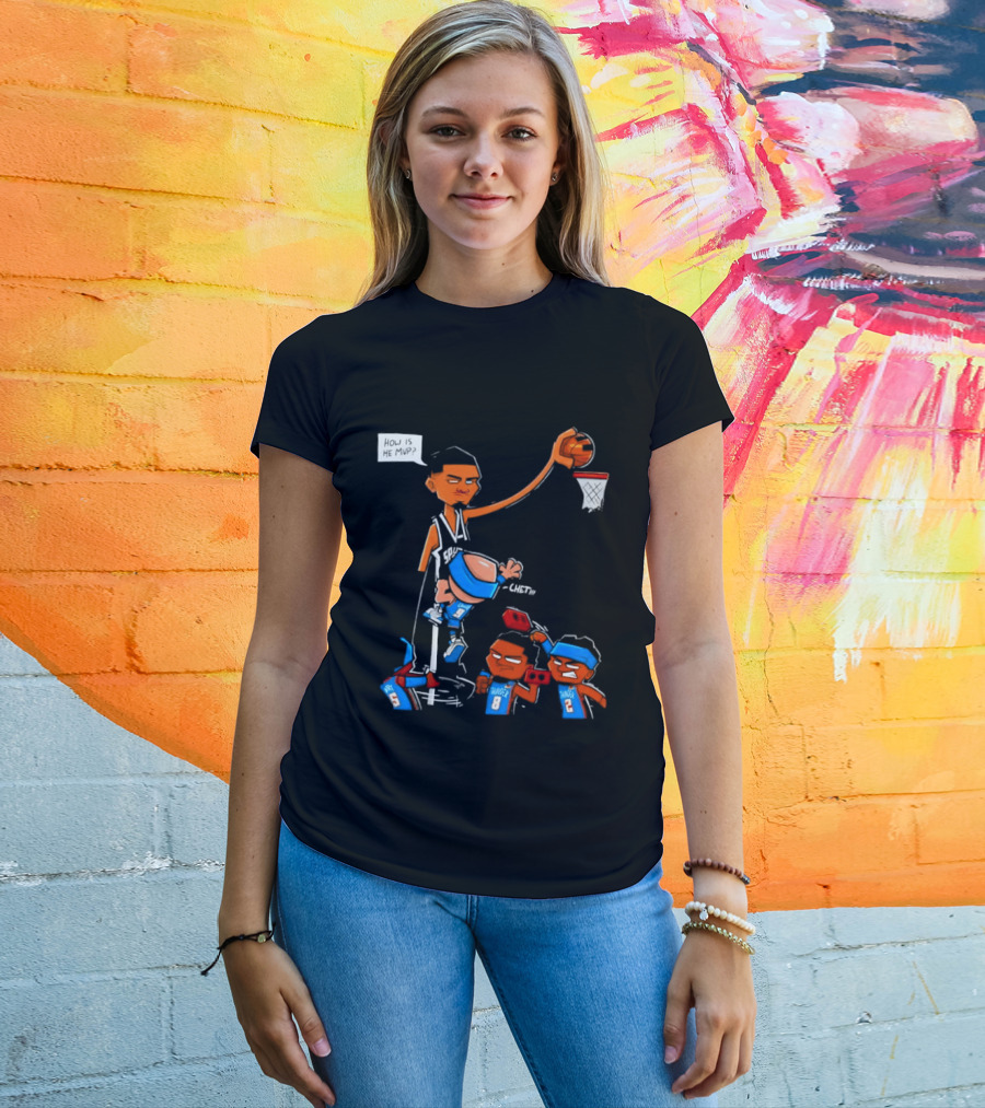 Victor Wembanyama San Antonio Spurs Vs Chet Holmgren Oklahoma City Thunder NBA MVP Debate T-Shirt