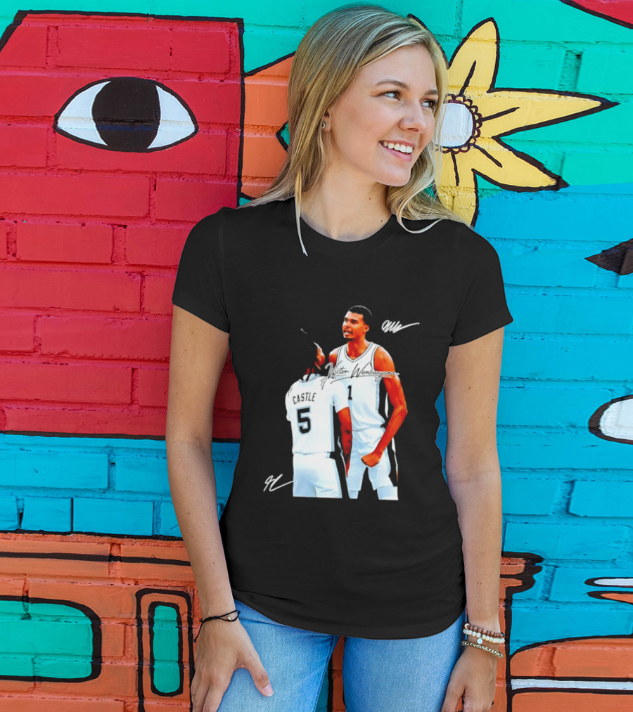 Victor Wembanyama Stephon Castle San Antonio Spurs NBA Basketball 1 5 T-Shirt