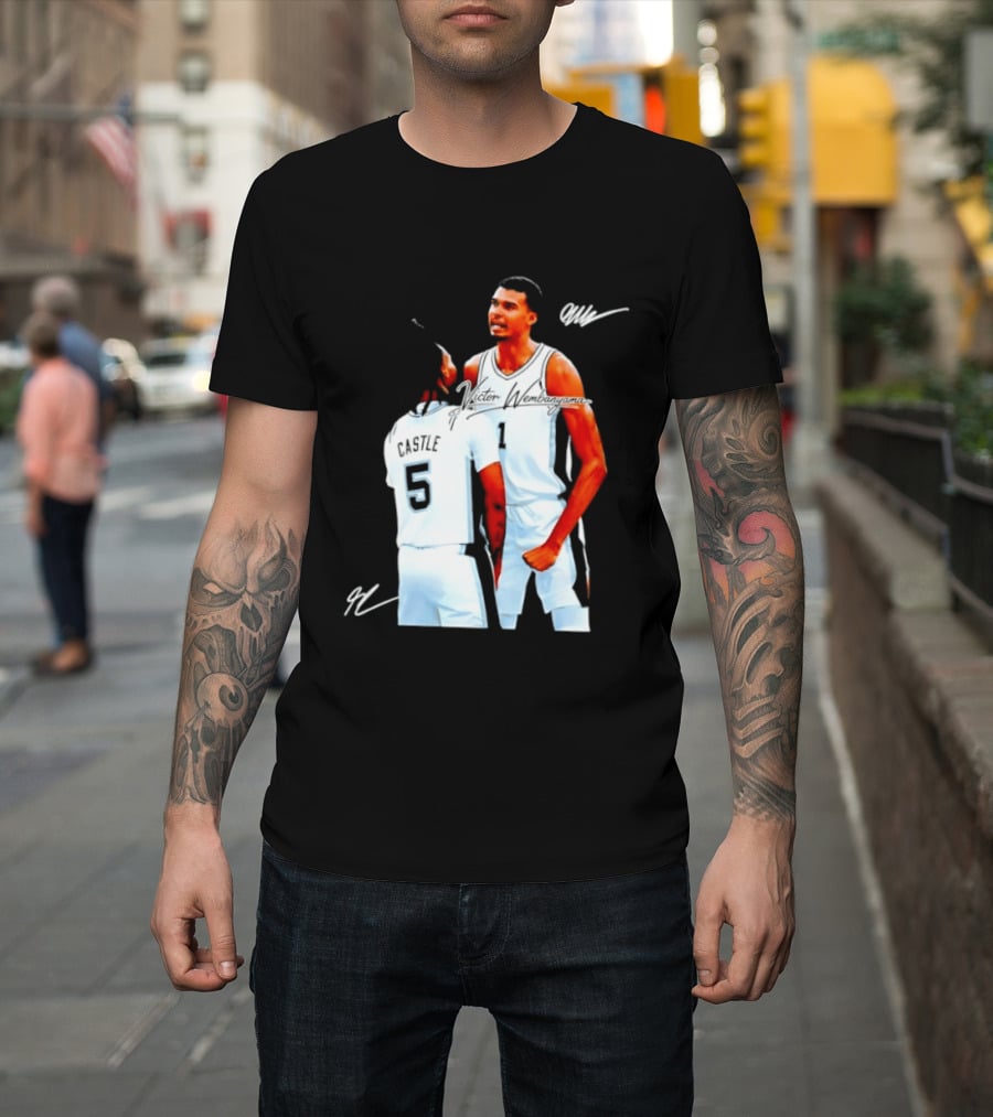 Victor Wembanyama Stephon Castle San Antonio Spurs NBA Basketball 1 5 T-Shirt