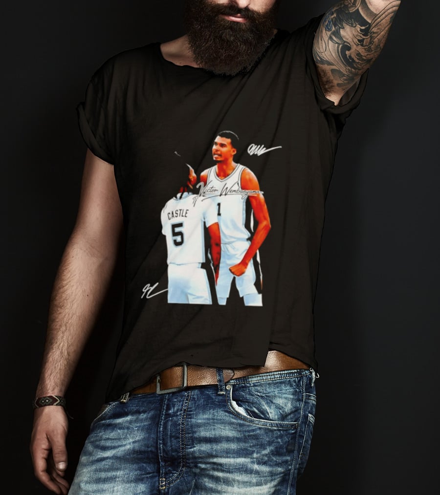 Victor Wembanyama Stephon Castle San Antonio Spurs NBA Basketball 1 5 T-Shirt