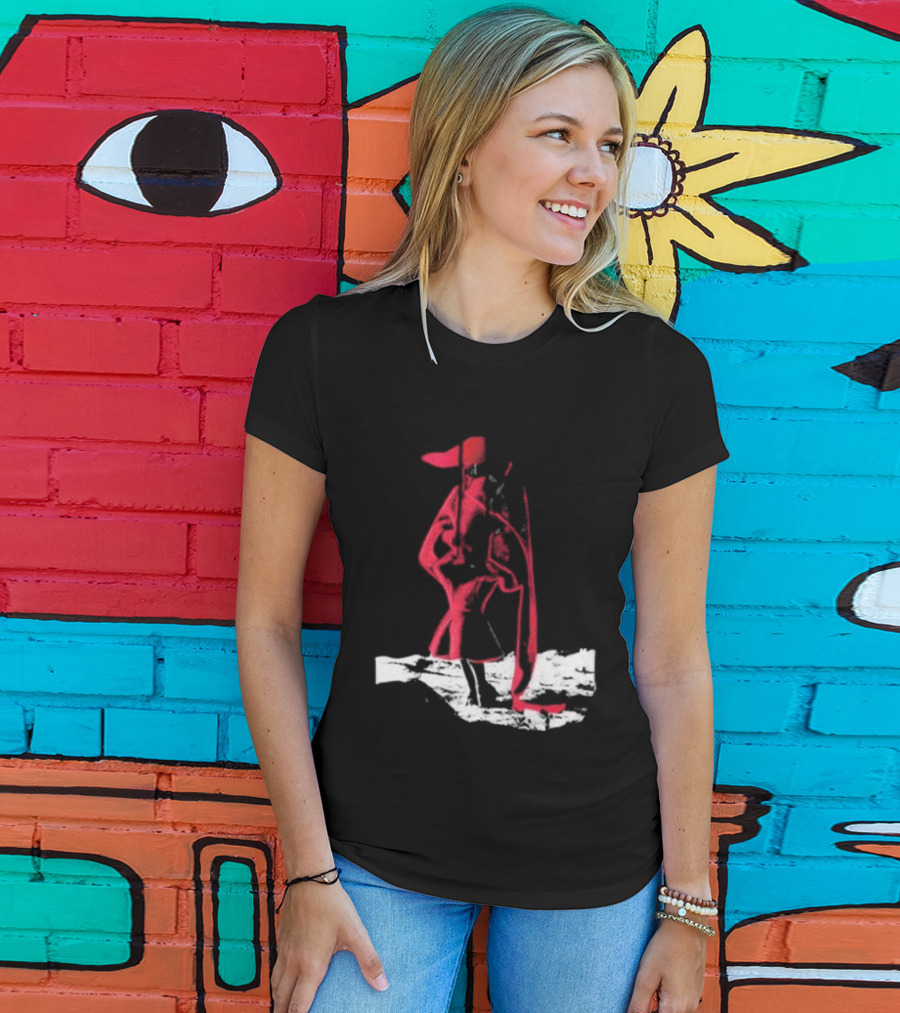 Adelaxo Adela Abstract Red Figure T-Shirt