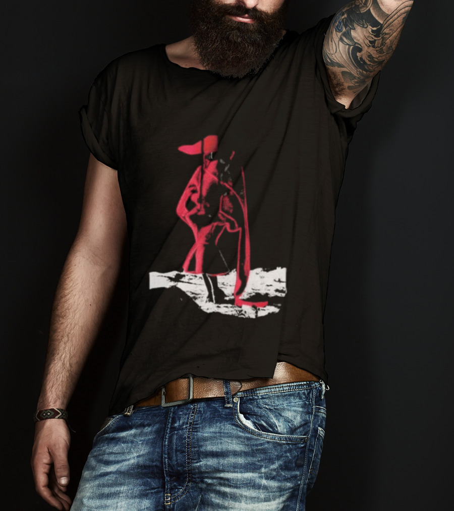 Adelaxo Adela Abstract Red Figure T-Shirt