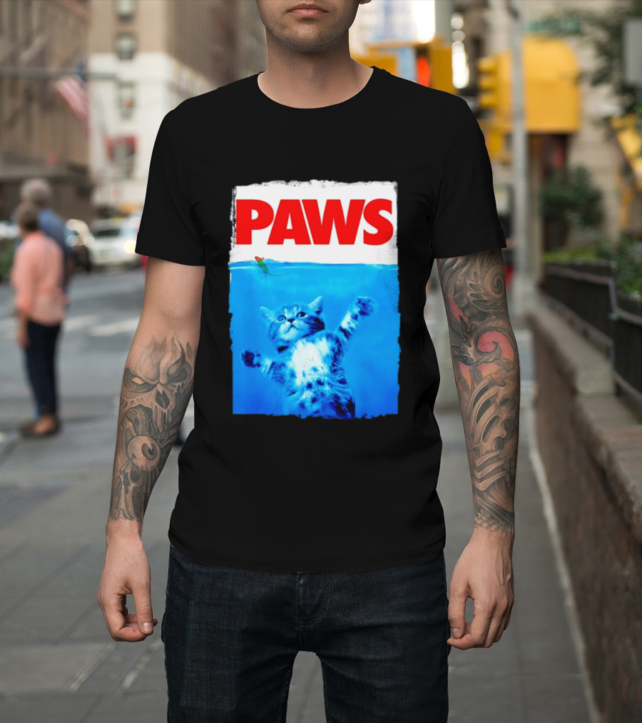 Jaws Universal Steven Spielberg Amblin Entertainment Paws Kitten Mouse T-Shirt