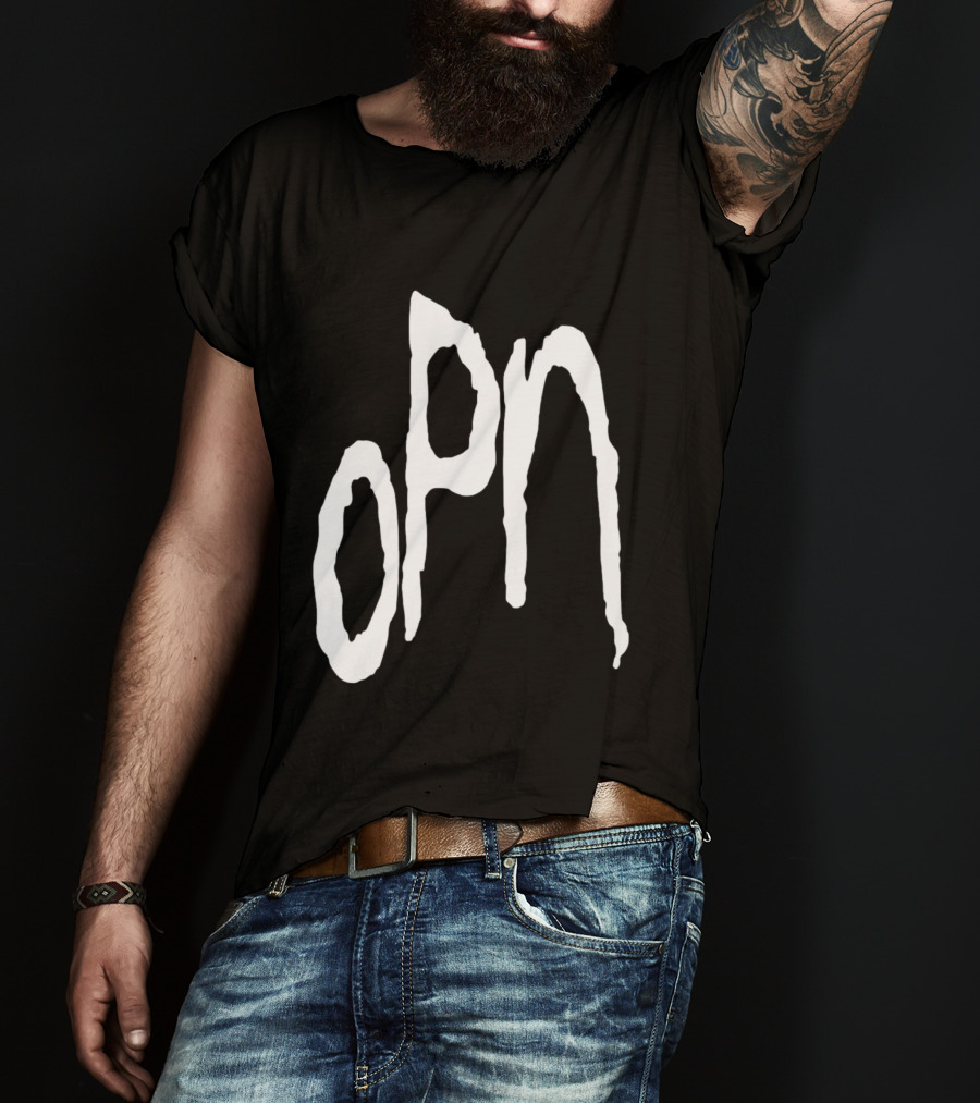 Oneohtrix Point Never OPN Stylized Text Hipster Band T-Shirt