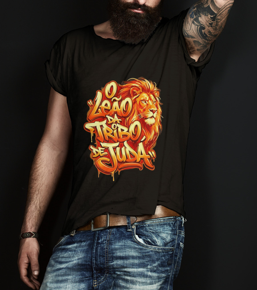 O Leão Da Tribo De Judá Lion T-Shirt