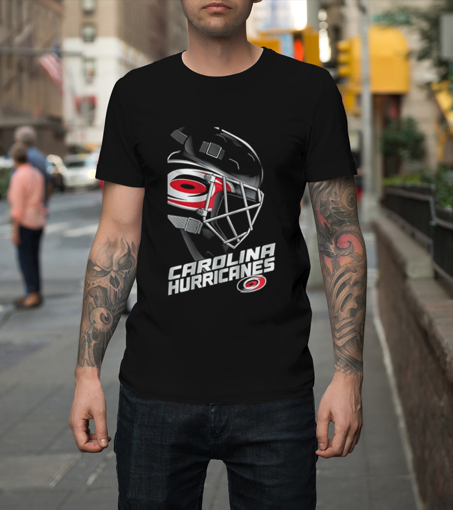 Carolina Hurricanes Hockey Mask Outerstuff Preschool Defender T-Shirt
