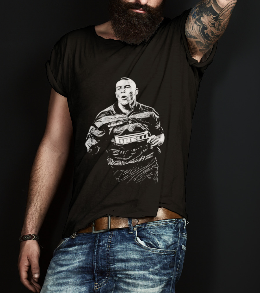 Ronaldo Inter Milan Pirelli Umbro Soccer Legend T-Shirt