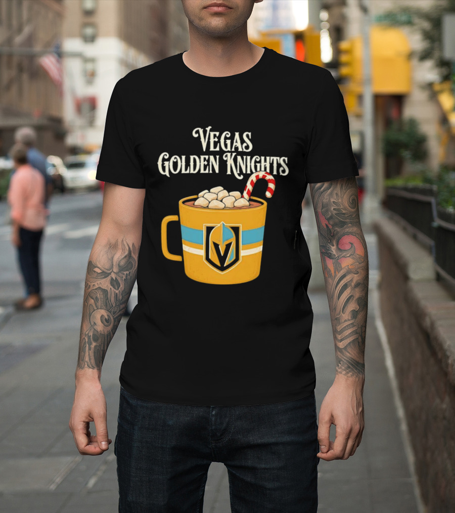 Vegas Golden Knights With Candy Cane Richmond T-Shirt