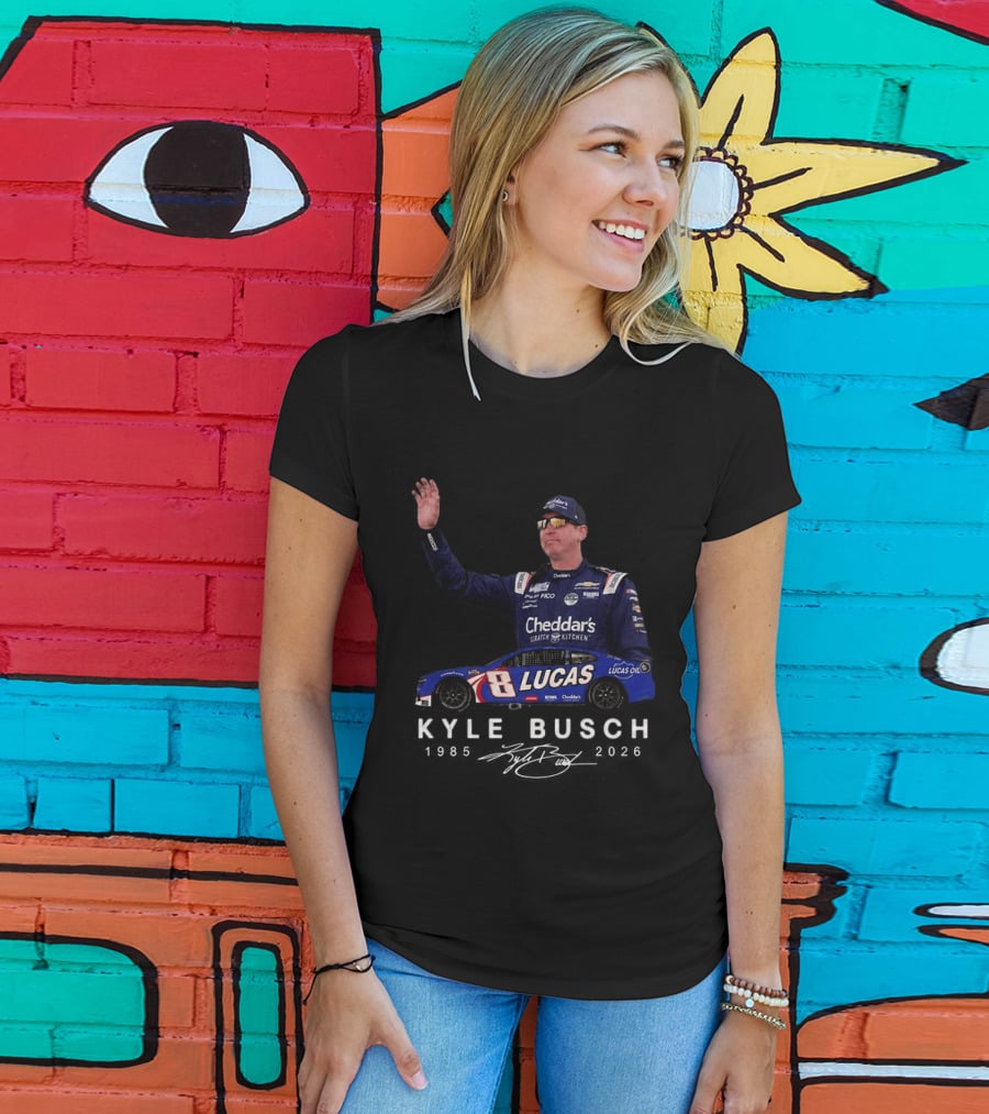 Kyle Busch NASCAR 8 Lucas Oil Cheddar's Scratch Kitchen 2026 T-Shirt