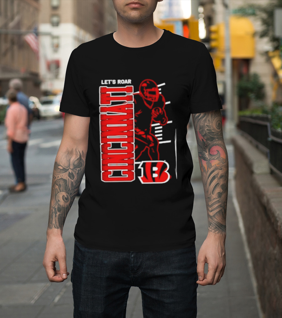 Cincinnati Bengals Football Let's Roar 13 T-Shirt