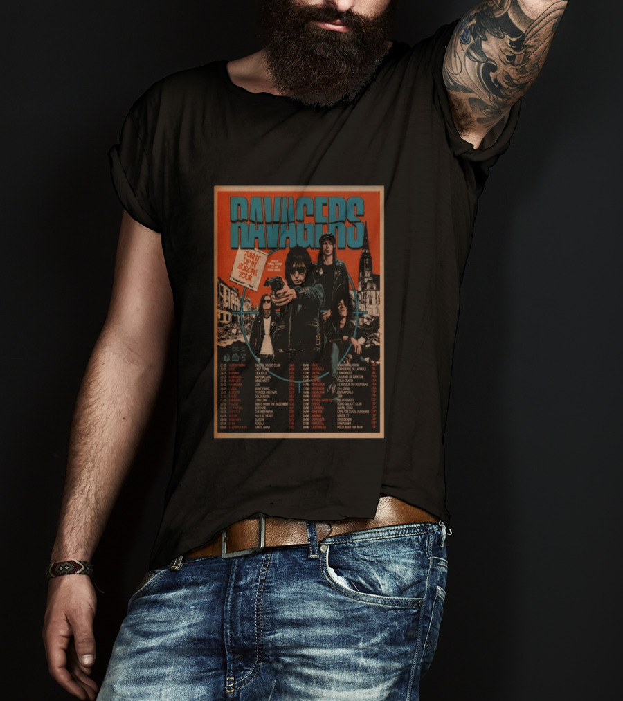 RAVAGERS Turnt Up In Europe 2026 Tour Dates And Cities T-Shirt