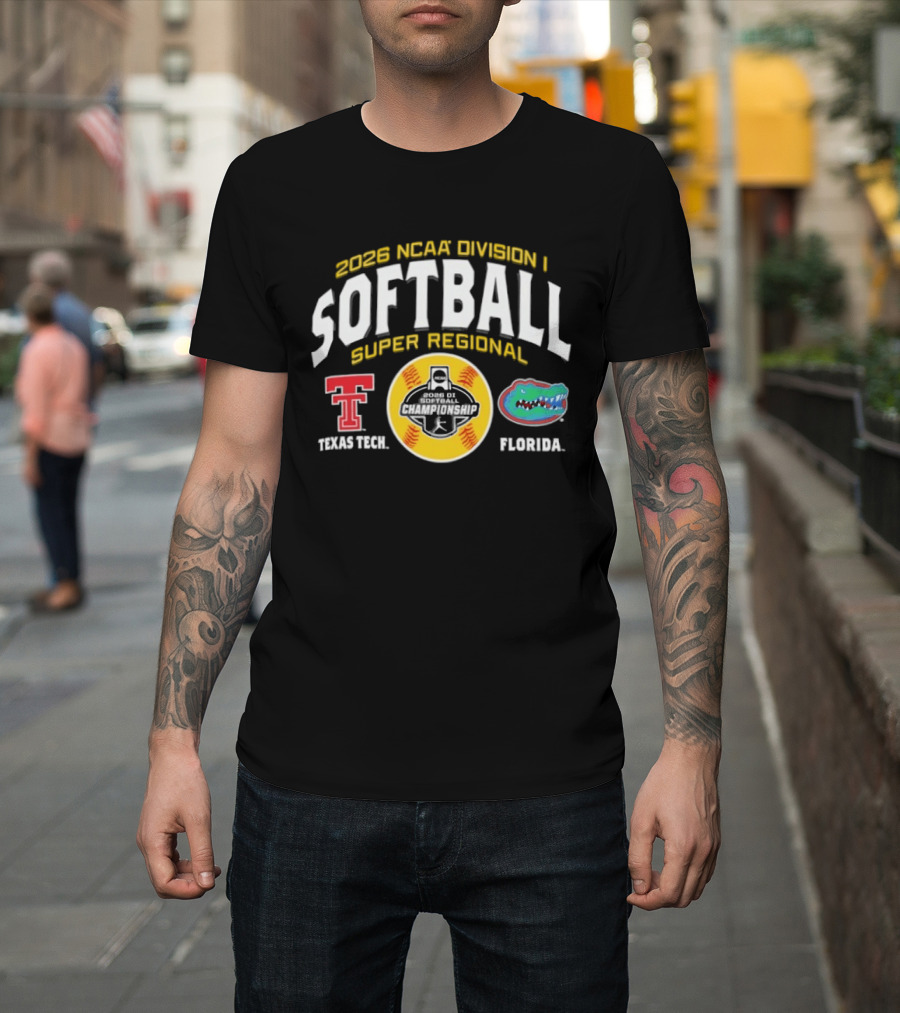 2026 NCAA Division I Softball Super Regional Texas Tech Vs Florida T-Shirt
