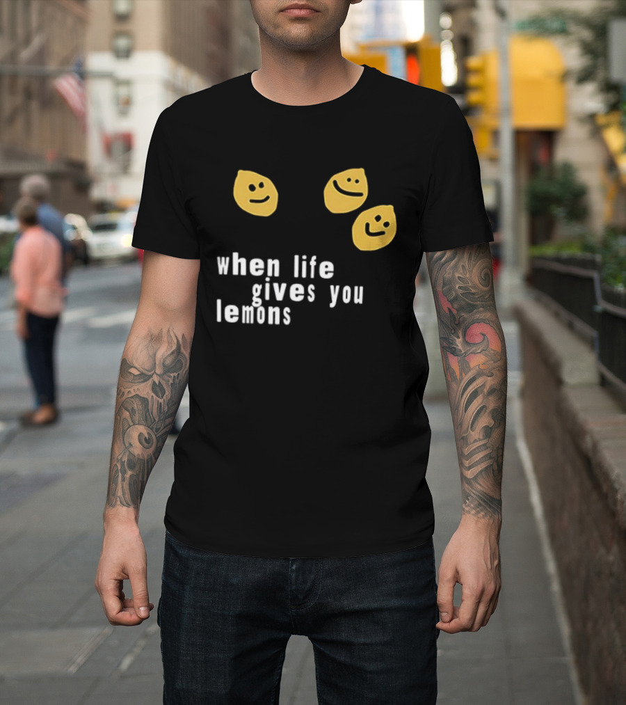 Jesus Lemonade When Life Gives You Lemons Smiley Faces T-Shirt