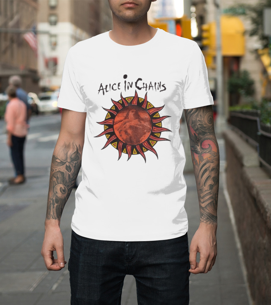 Alice In Chains Sun Graphic Lollapalooza 1993 Promo T-Shirt