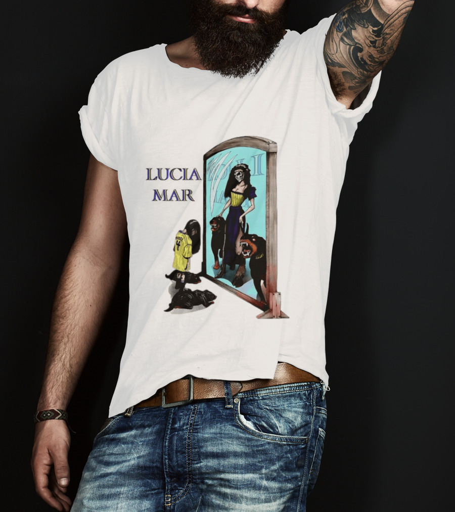 Dungeon Crawler Carl Lucia Mar Mirror Reflection With Dogs T-Shirt