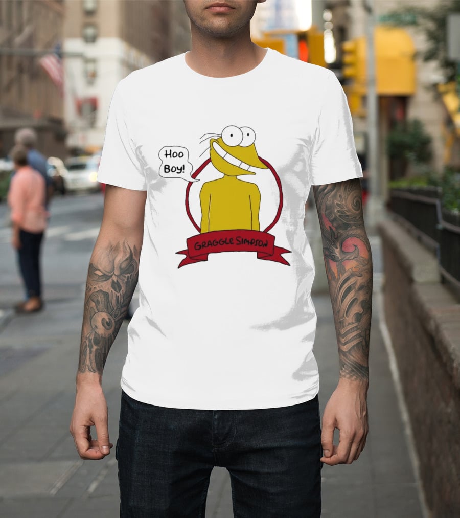 Hoo Boy Graggle Simpson Cartoon T-Shirt