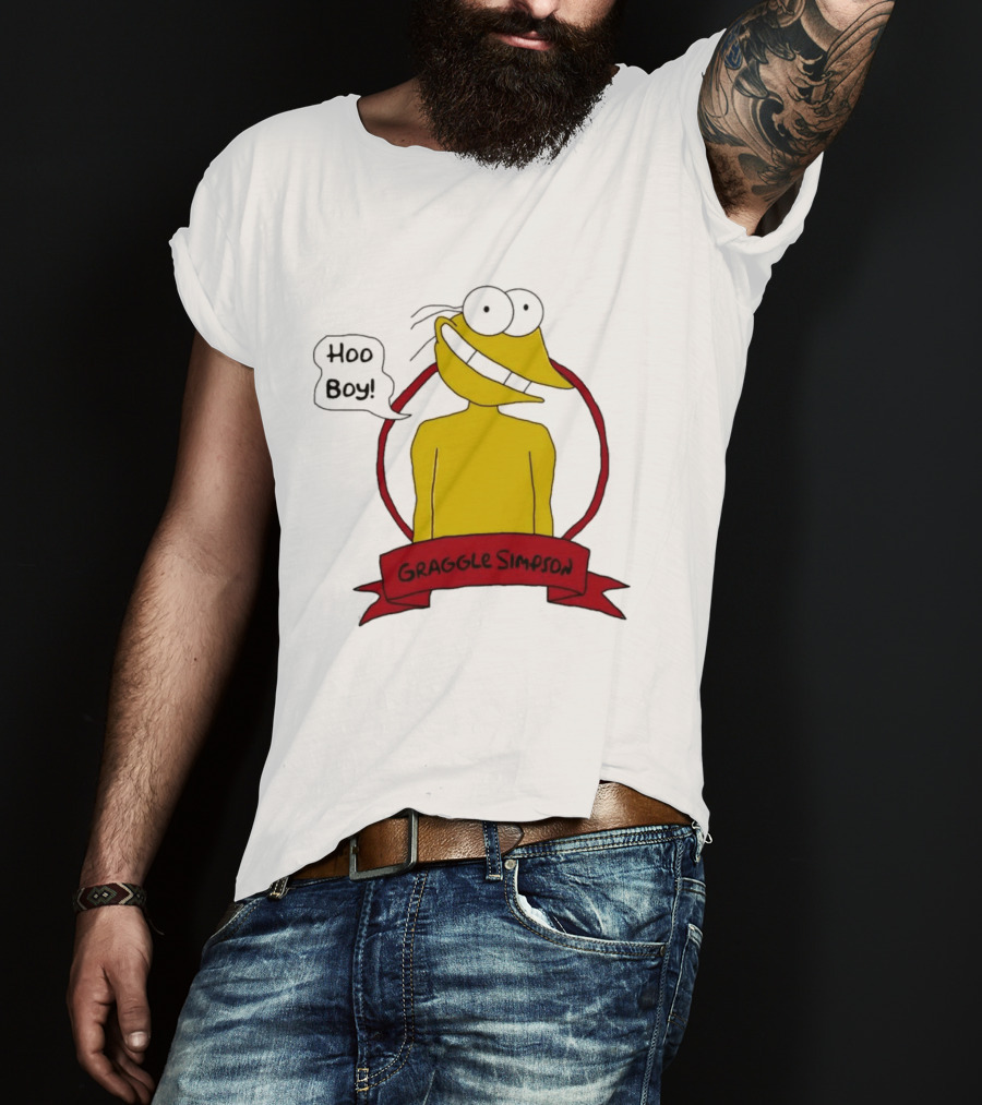 Hoo Boy Graggle Simpson Cartoon T-Shirt