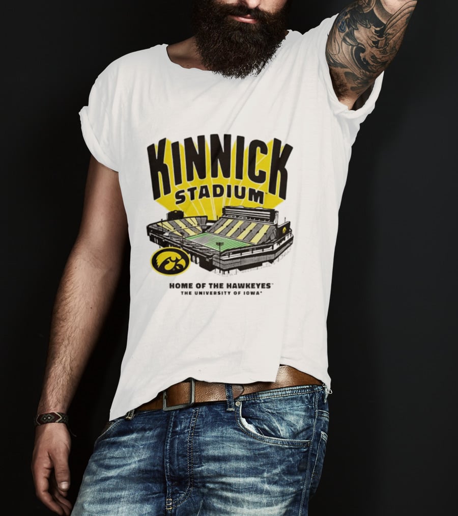 Kinnick Stadium Home Of The Hawkeyes University Of Iowa Football T-Shirt