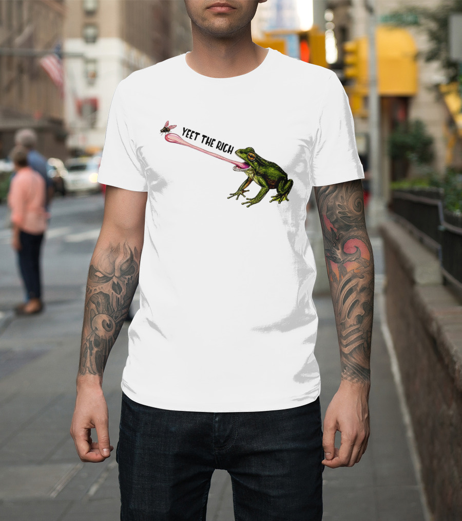 Yeet The Rich Frog With Fly Tongue Capture T-Shirt