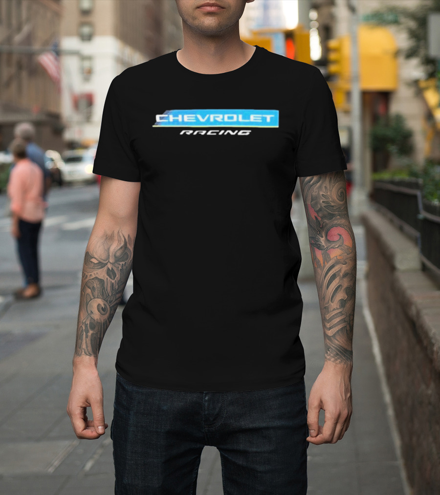 Chevrolet Racing Blue And White T-Shirt