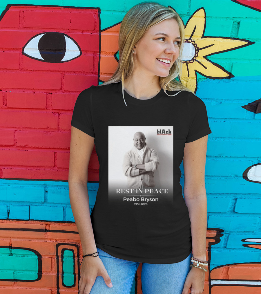 Rest In Peace Peabo Bryson 1951 2026 Black Americaweb T-Shirt