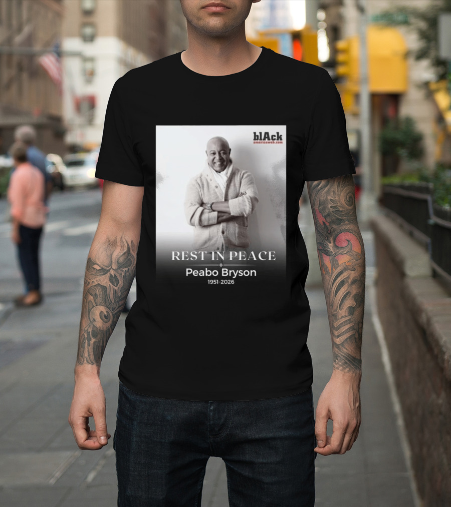 Rest In Peace Peabo Bryson 1951 2026 Black Americaweb T-Shirt
