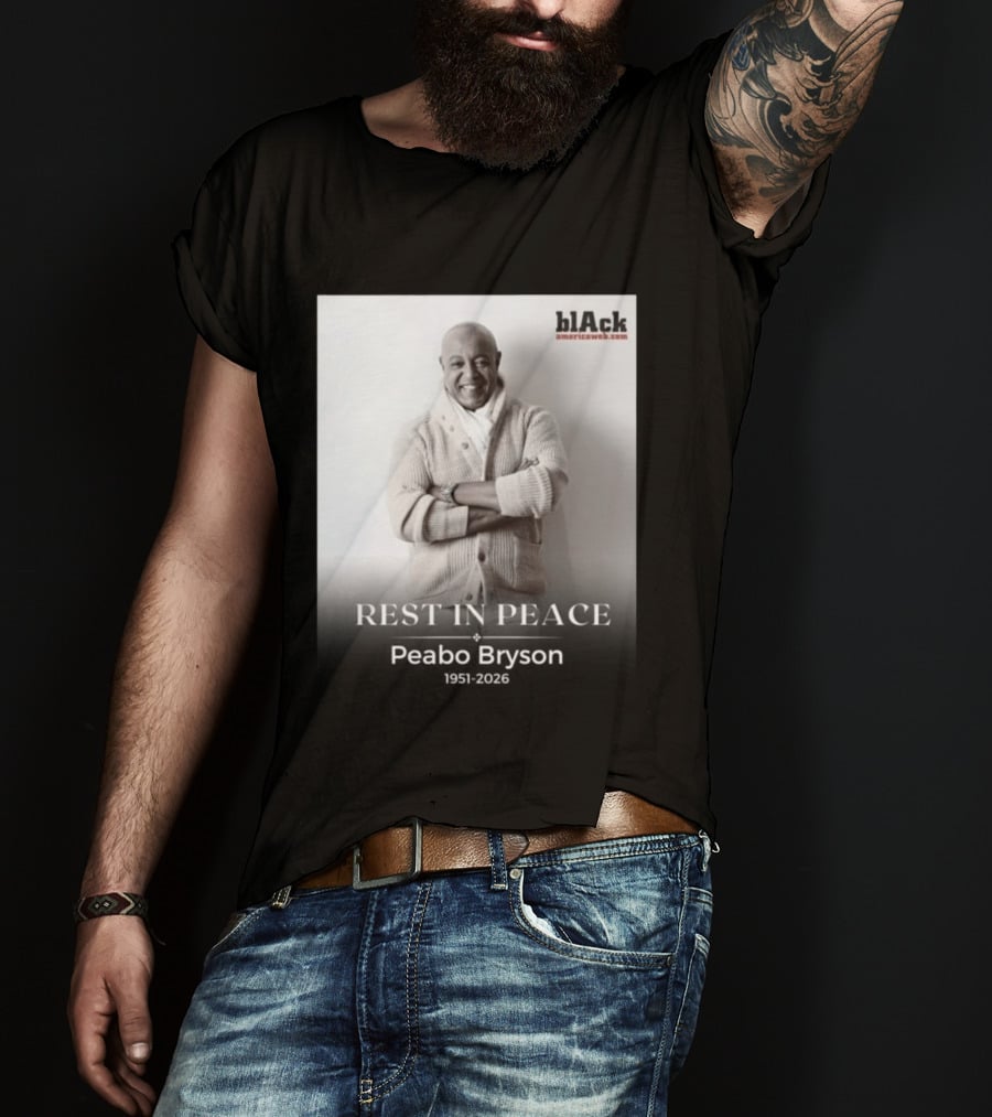 Rest In Peace Peabo Bryson 1951 2026 Black Americaweb T-Shirt