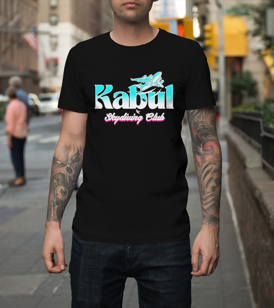 Kabul Skydiving Club Airplane Adventure T-Shirt