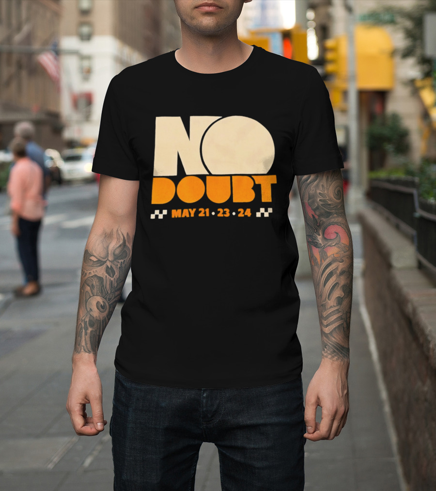 No Doubt Tour May 21 23 24 Checkered T-Shirt