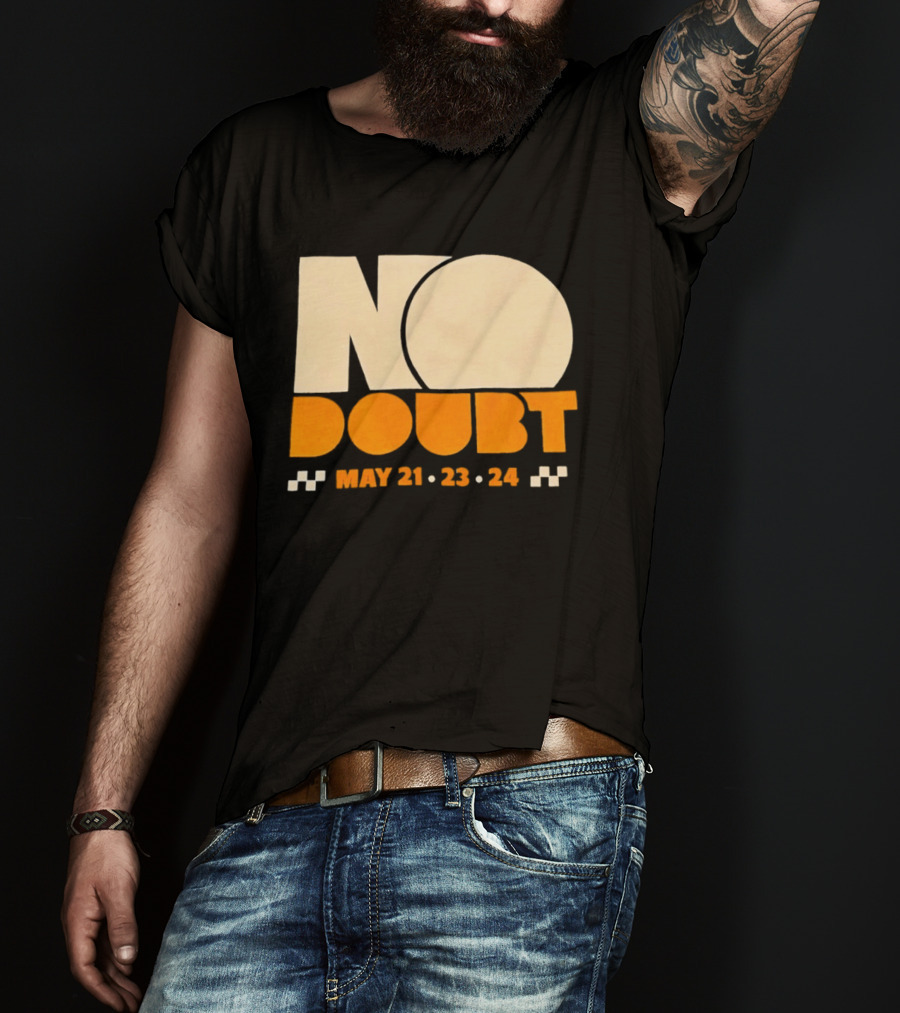 No Doubt Tour May 21 23 24 Checkered T-Shirt