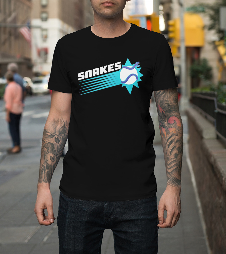 Arizona Snakes Baseball Team Serpentine T-Shirt
