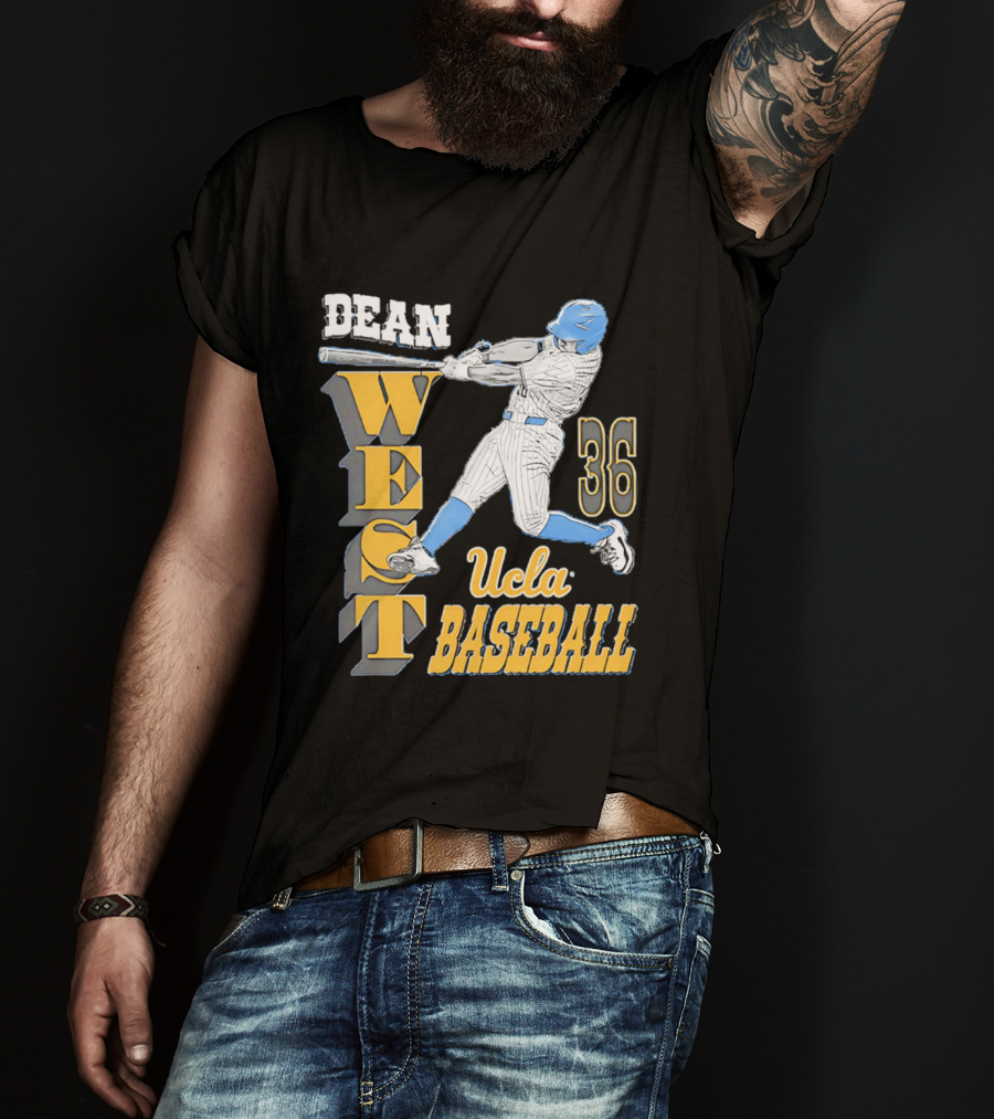 Dean West UCLA Baseball 36 NCAA T-Shirt