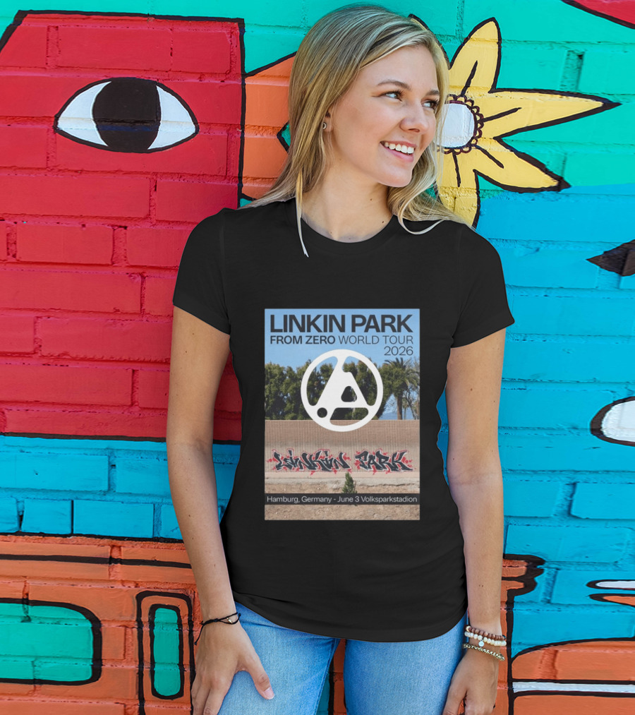 Linkin Park From Zero World Tour 2026 Hamburg Germany June 3 Volksparkstadion T-Shirt