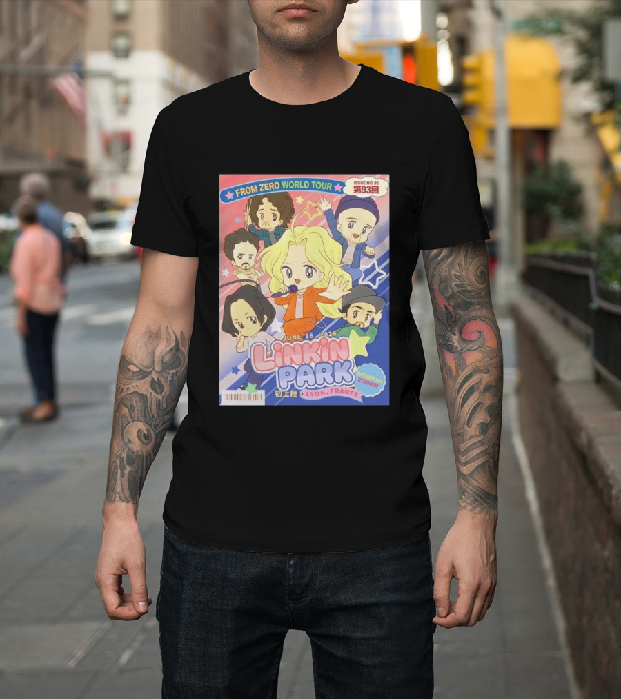 Linkin Park From Zero World Tour Issue No. 93 Lyon France Groupama Stadium June 16 2026 T-Shirt