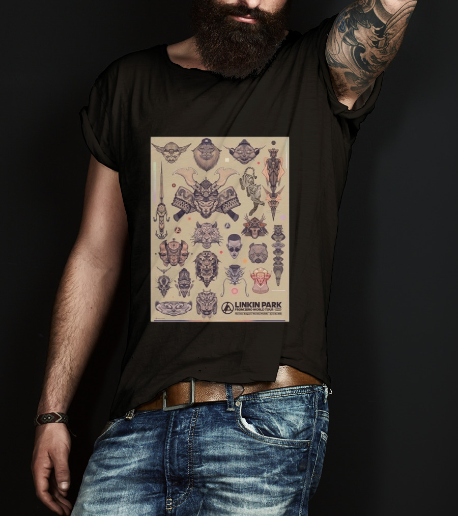 Linkin Park From Zero 2026 World Tour June 28 Werchter Parklife Belgium By Jose Mertz T-Shirt