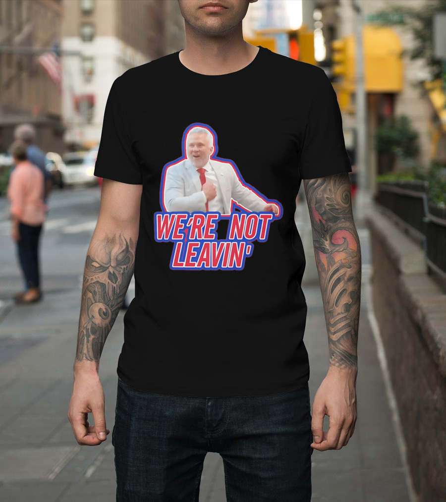 Martin St. Louis We're Not Leavin' Montreal Canadiens T-Shirt