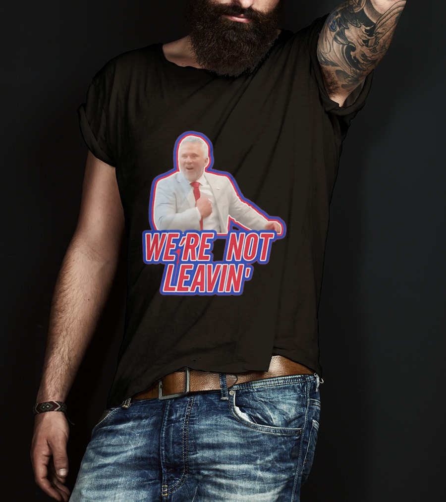 Martin St. Louis We're Not Leavin' Montreal Canadiens T-Shirt