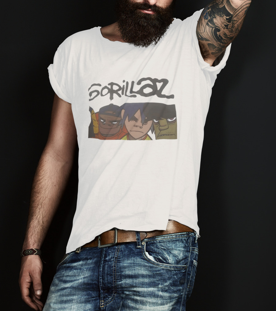 Gorillaz Band Members 2D Russel Hobbs Noodle Murdoc Niccals T-Shirt