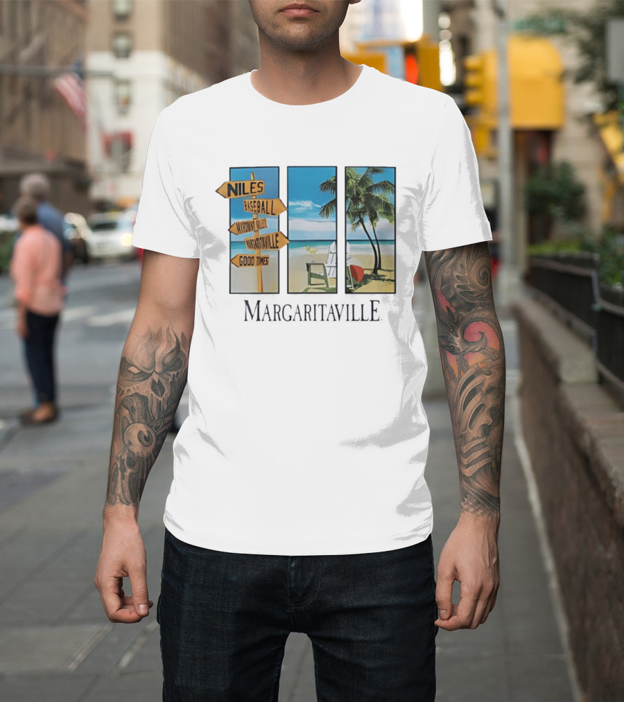 Niles Baseball Mahoning Valley Margaritaville Beach Good Times T-Shirt