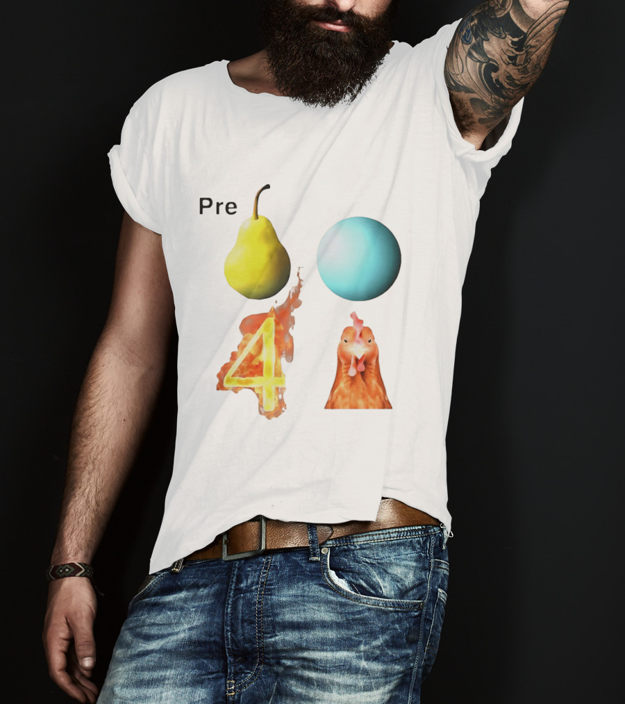 Pre Pear Blue Egg Fire 4 Chicken T-Shirt