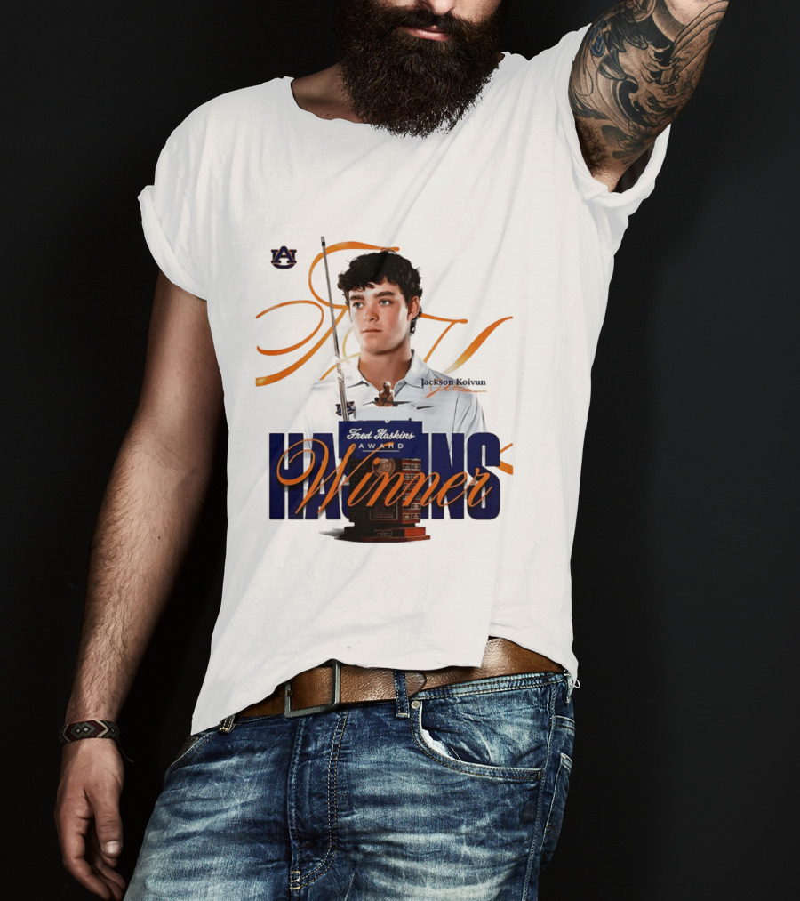 Auburn University Jackson Koivun Fred Haskins Award Winner Golf T-Shirt