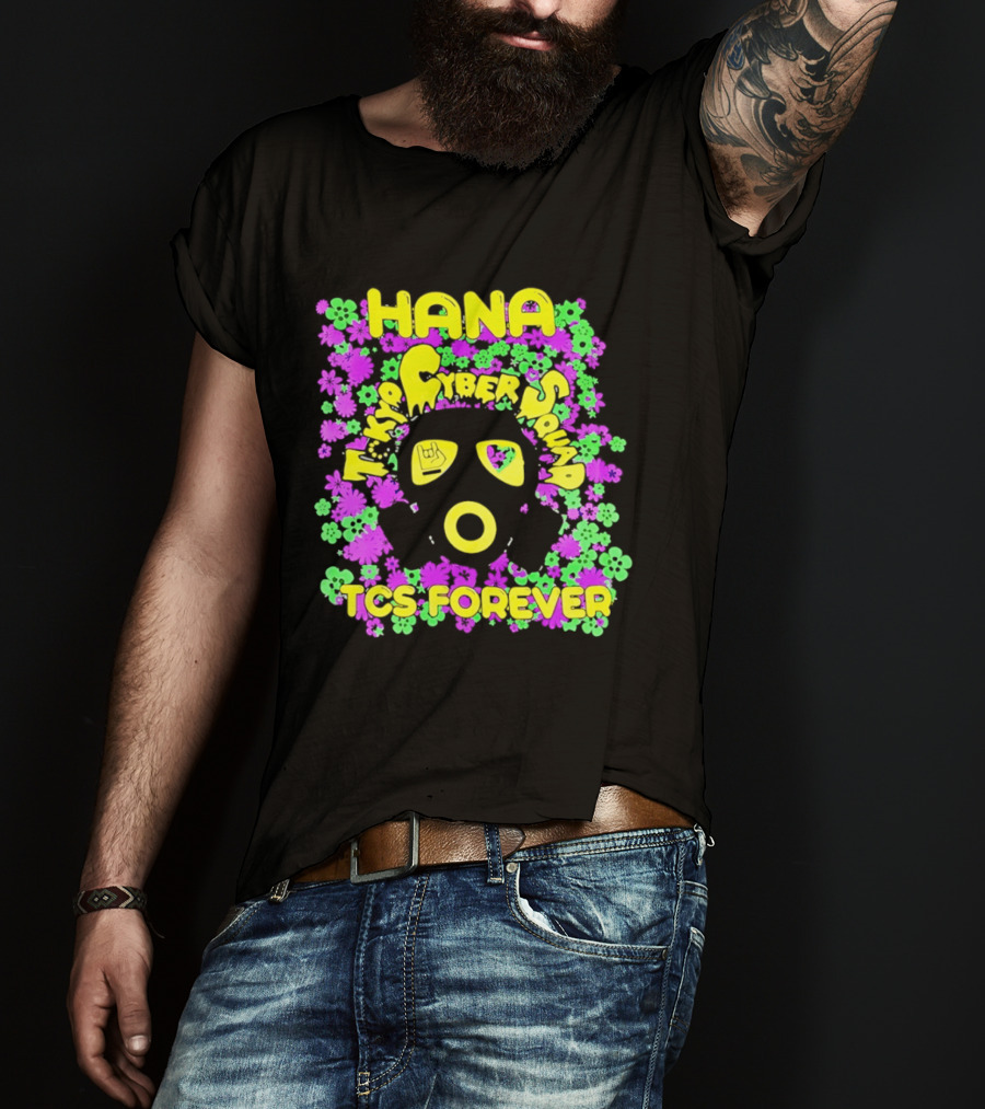 Hana Tokyo Cyber Squad TCS Forever Vibrant Flower Power T-Shirt