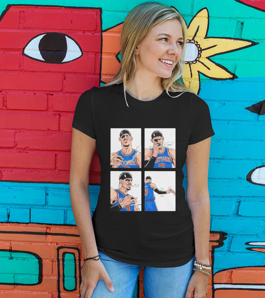 New York Knicks Number 3 Smoking Gesture Josh Hart Moment T-Shirt
