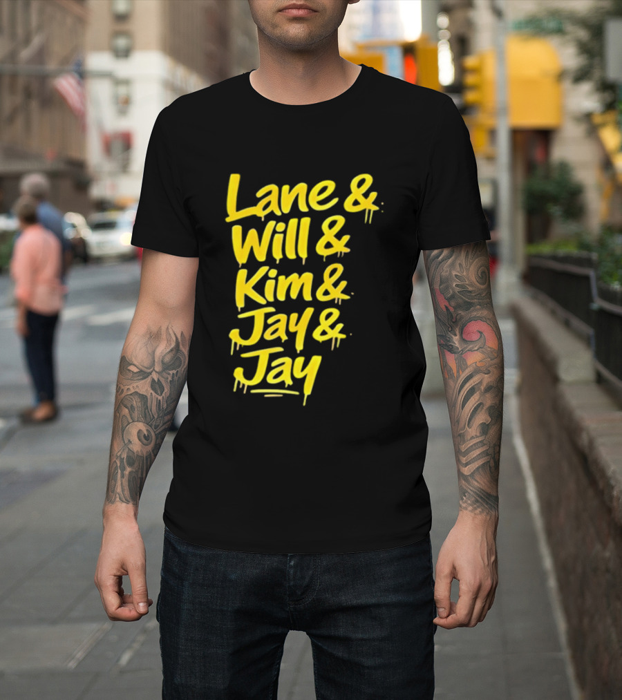 Lane Will Kim Jay Jay Graffiti Style Names T-Shirt