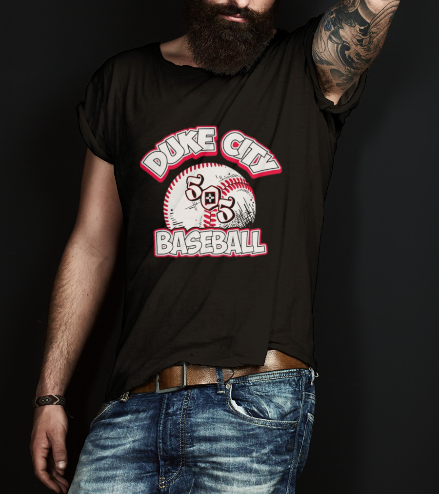 Duke City Baseball 505 Zia Symbol And Baseball T-Shirt
