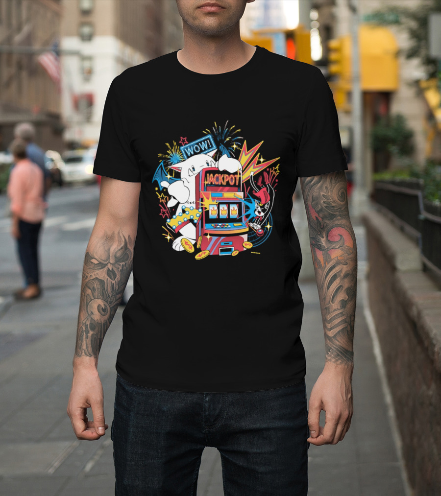 Final Fantasy Moogle Jackpot Slot Machine WOW Explosion T-Shirt
