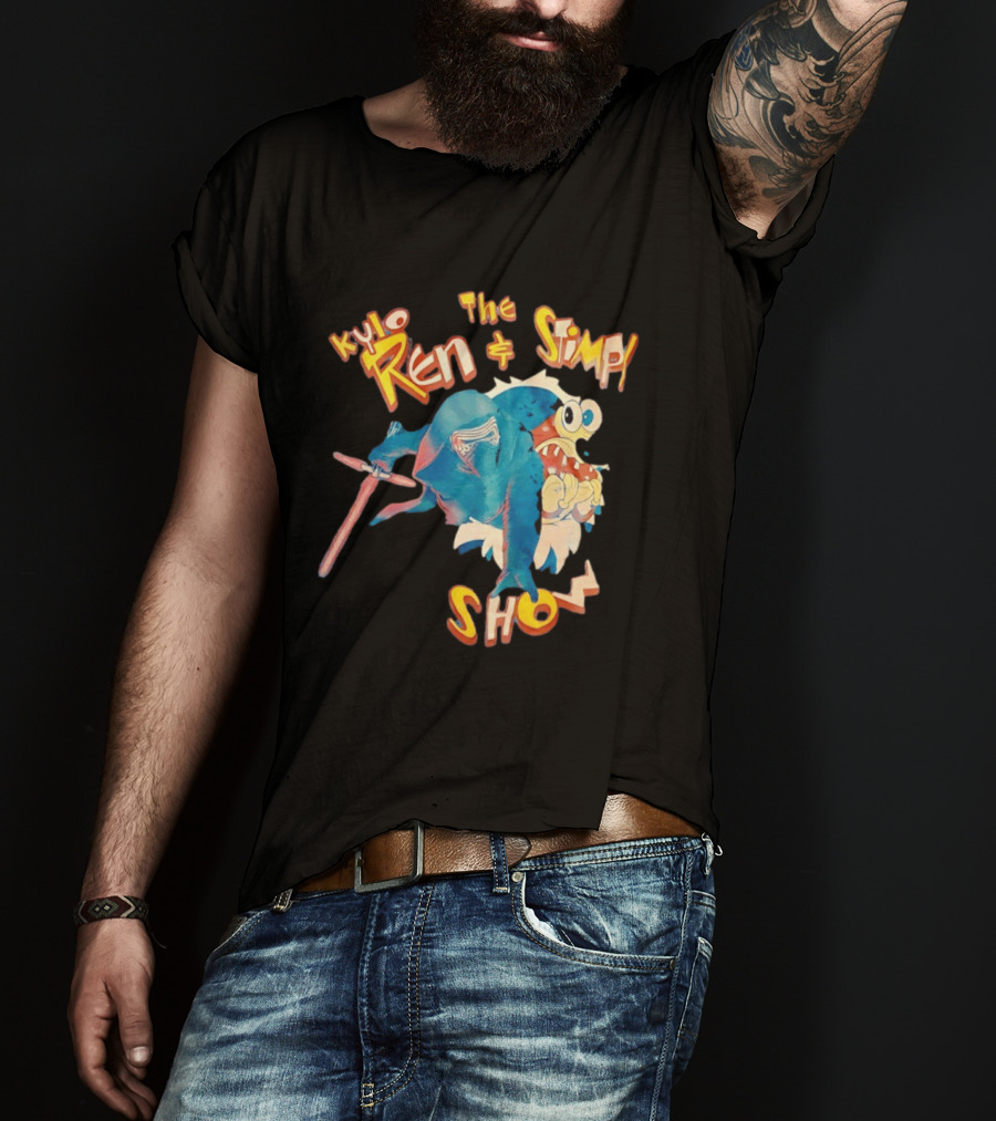 Kylo Ren And The Stimpy Show Star Wars Ren Stimpy Mashup T-Shirt