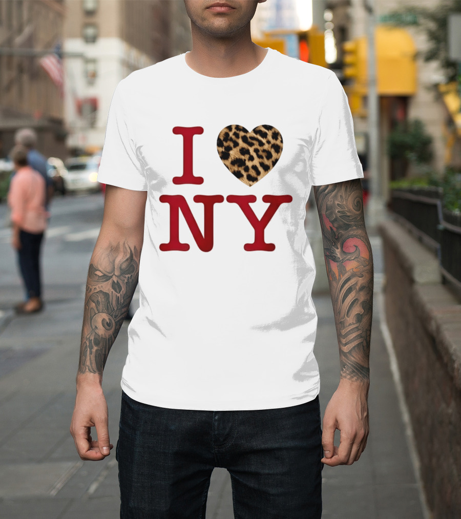 Latto Crave I Heart NY Leopard T-Shirt
