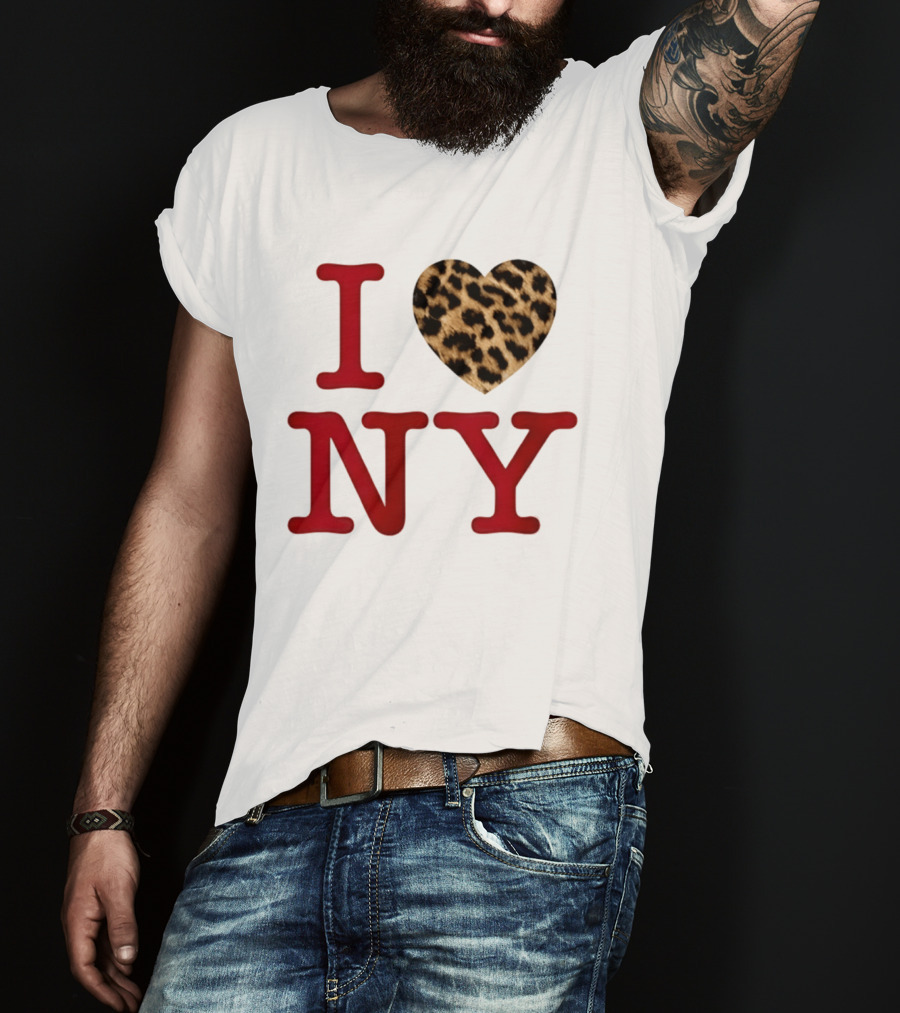 Latto Crave I Heart NY Leopard T-Shirt