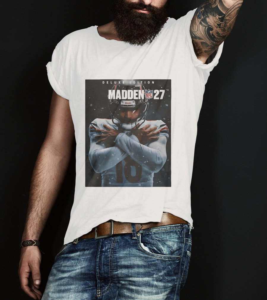 Madden NFL 27 Deluxe Edition Caleb Williams Bears 18 T-Shirt
